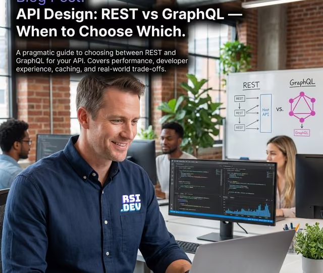 Software development workspace with code editor and modern tools