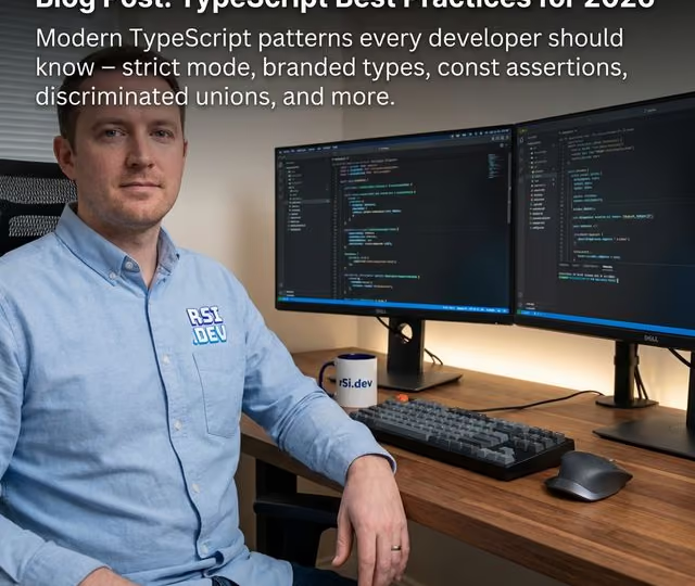 Software development workspace with code editor and modern tools